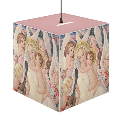 Madonna with Child Surrounded by Musical Angels Light Cube Lamp