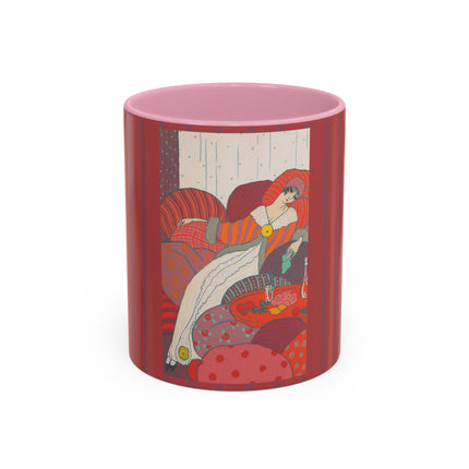 Les Coussins by Georges Lepape Colorful Mugs (11oz, 15oz)