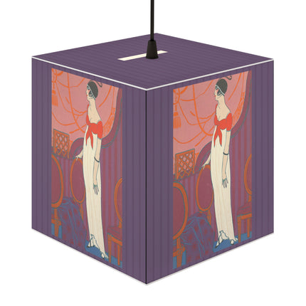 L’Entracte by Georges Lepape Light Cube Lamp
