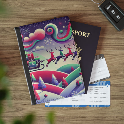 Festive Reindeer Flight Passport Cover