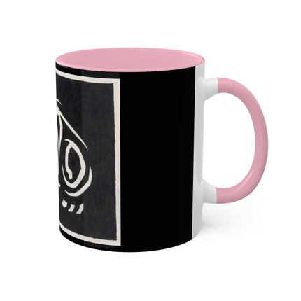 December (Cat Lying) by Anna Julia de Graag Colorful Mugs, 11oz
