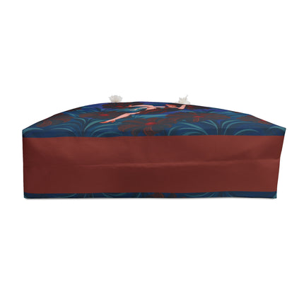 🖤🌺 The Midnight Floral Acrobat Weekender Bag – Art Deco Fashion Whimsy