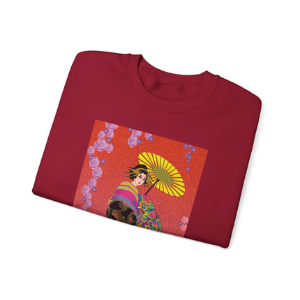 Enchanting Geisha Unisex Heavy Blend™ Crewneck Sweatshirt