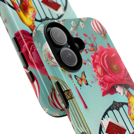Reading In A Painted Garden Phone Cases
