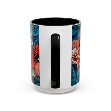 Enchanting Underwater Scene Colorful Mugs (11oz, 15oz)