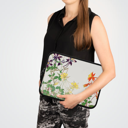 Aquilegia Flower by Tanigami Kônan Laptop Sleeve