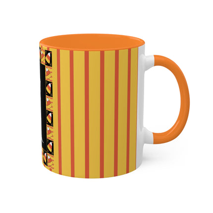 Candy Corn Skeleton Colorful Mugs (11oz, 15oz)