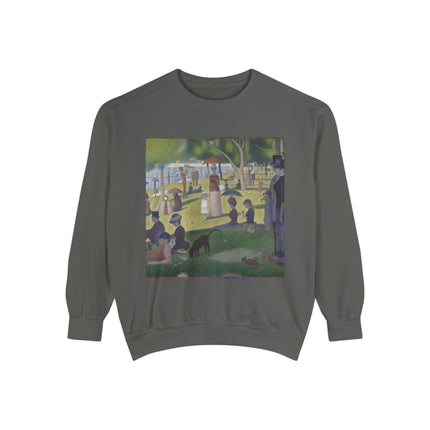 A Sunday on La Grande Jatte by Georges Seurat Unisex Garment-Dyed Sweatshirt