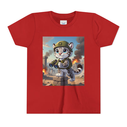 Snow Leopard Lookout Youth Short Sleeve Tee