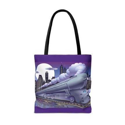 The Art Deco Bullet Train Tote Bag (AOP)