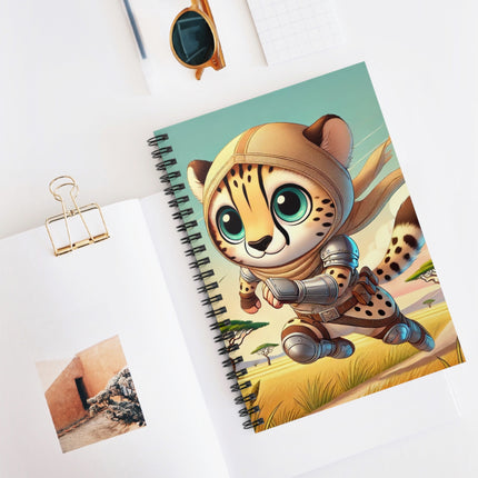 Swift Cheetah Spiral Notebook - Ruled Line