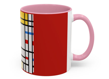 Place de la Concorde by Piet Mondrian Colorful Mugs (11oz, 15oz)