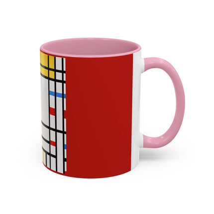 Place de la Concorde by Piet Mondrian Colorful Mugs (11oz, 15oz)
