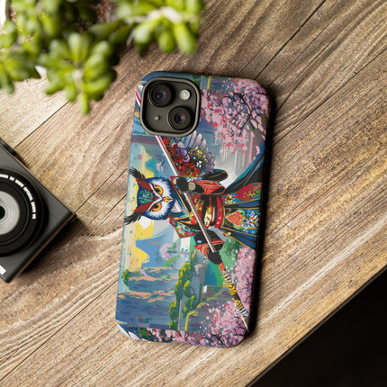 Cyberpunk Samurai Owl Phone Cases