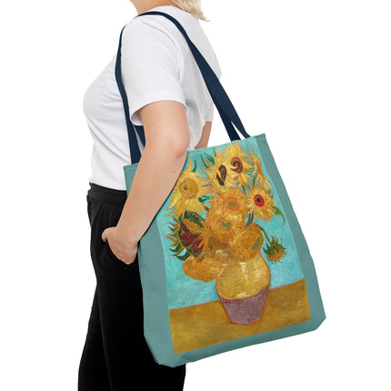 Vase with Twelve Sunflowers by Vincent Van Gogh Tote Bag (AOP)