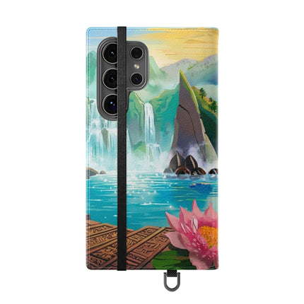 🐉💎 Wisdom's Guardian Flip Case – Dragon's Embrace & Eternal Wisdom