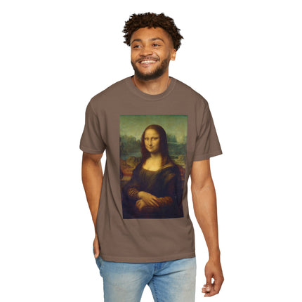 Mona Lisa by Leonardo da Vinci Unisex Garment-Dyed T-shirt