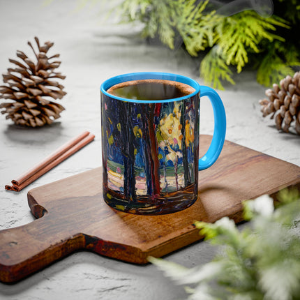 In the Park of St. Cloud by Wassily Kandinsky Colorful Mugs (11oz, 15oz)