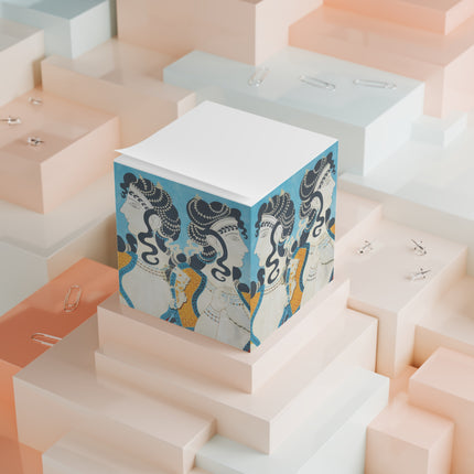 Reproduction of Ladies in Blue by Emile Gilliéron Note Cube