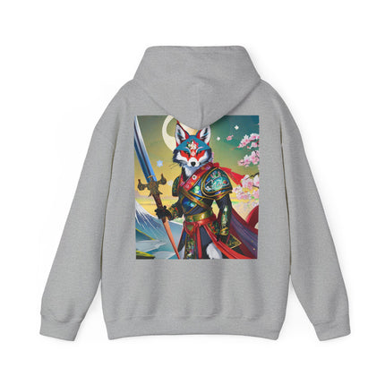 Cyberpunk Samurai Fox – Heavy Blend™ Hooded Sweatshirt