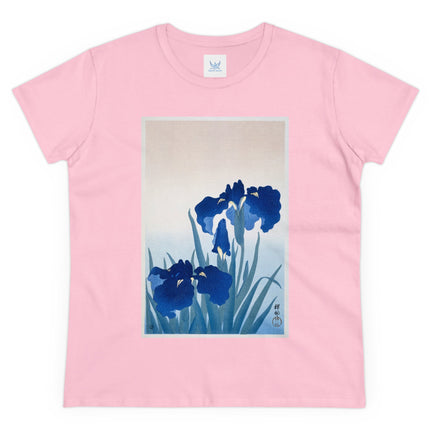 Irises by Ohara Koson Women's Midweight Cotton Tee