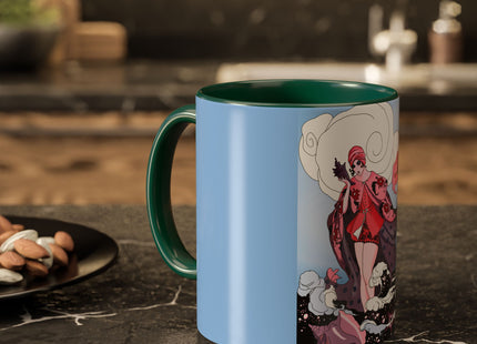 Goddess of the Swirling Sea Colorful Mugs (11oz, 15oz)