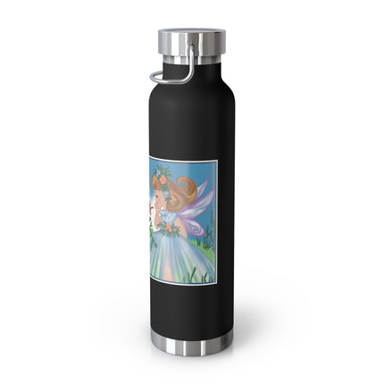 Fairy and Dapper Chick Copper Vacuum Insulated Bottle, 22 oz
