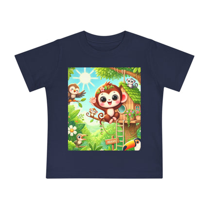 Monkey Treehouse Adventure Baby T-Shirt – Playful Jungle Fun & Everyday Comfort