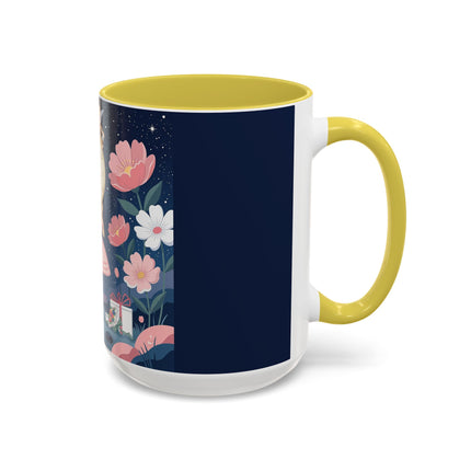 🕛🌸 Midnight Waltz Before Christmas Colorful Mug – Art Deco Holiday Fantasy