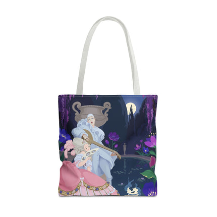 🌙🎶 The Moonlit Garden Serenade Tote Bag – Art Deco Musical Fantasy