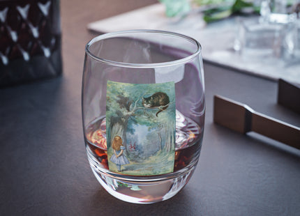 “I growl when I’m pleased, and wag my tail when I’m angry” by Sir John Tenniel Whiskey Glass