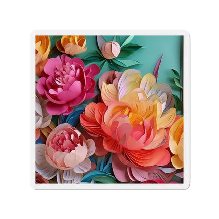 Peonies in Full Bloom Die-Cut Magnets (5 Sizes)