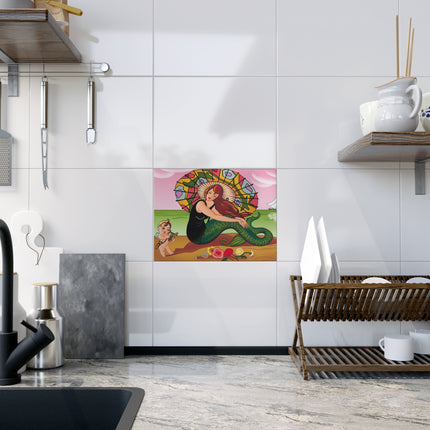 Siren Serenade by Carlos Chiostri Ceramic Tile
