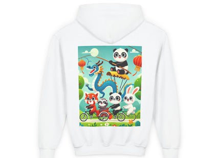 Rolling Along Together Youth Heavy Blend Hooded Sweatshirt