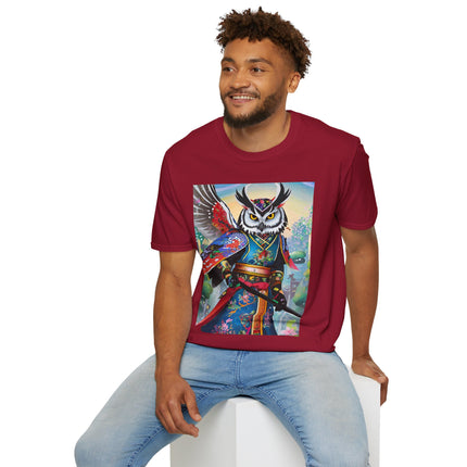 Cyberpunk Samurai Owl Softstyle T-Shirt