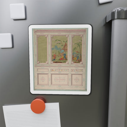 Chinoiserie scenes by Anonymous Die-Cut Magnets (5 Sizes)