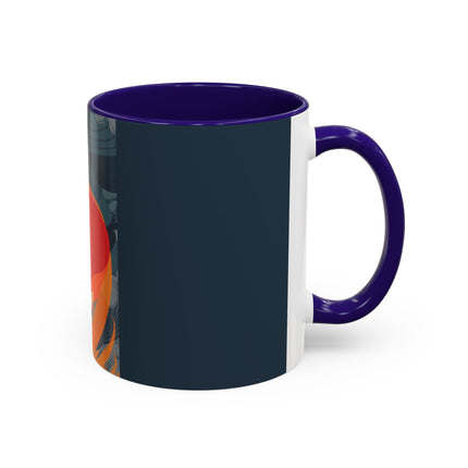 Flame of the Tempest Colorful Mugs – Fiery Storm & Dramatic Elegance