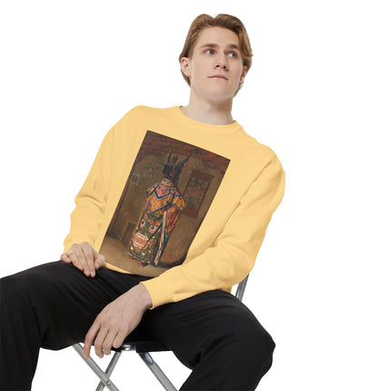 A Buddhist Lama by Vasily Vereshchagin Garment-Dyed Sweatshirt