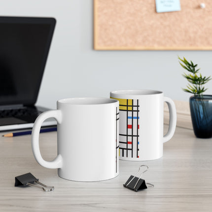 Place de la Concorde by Piet Mondrian Ceramic Mug (11oz, 15oz)