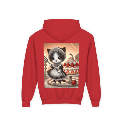 Patisserie Kitten Youth Hooded Sweatshirt – Sweet Charm & Storybook Delight