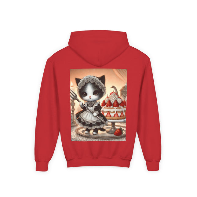 Patisserie Kitten Youth Hooded Sweatshirt – Sweet Charm & Storybook Delight