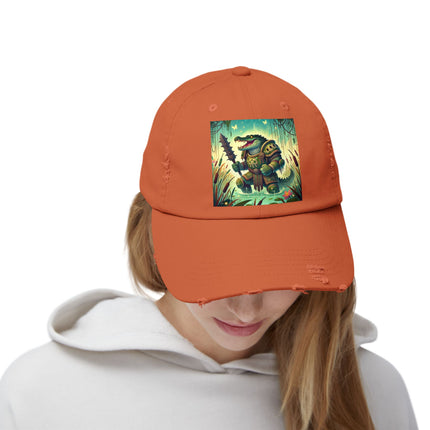 Swamp Tyrant Unisex Distressed Cap
