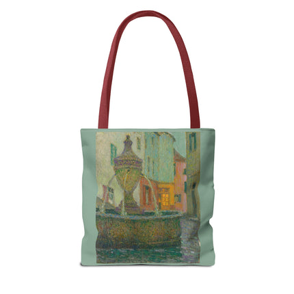 La Fontaine, Saint-Paul De Vence by Henri Le Sidaner Tote Bag (AOP)