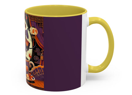 Theatrical Halloween Mice on Teacup Colorful Mugs (11oz, 15oz)