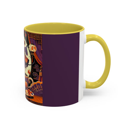 Theatrical Halloween Mice on Teacup Colorful Mugs (11oz, 15oz)
