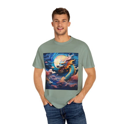 A Dragon's Ascent Unisex Garment-Dyed T-shirt