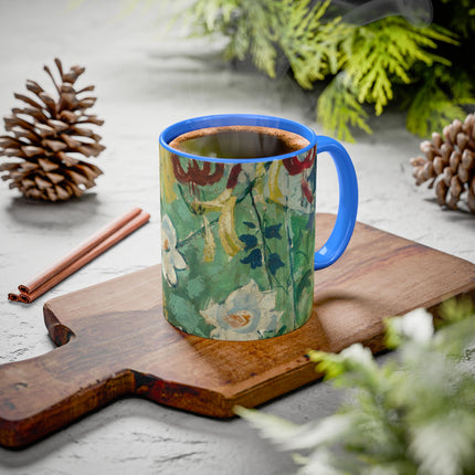 Flowers by August Babberger Colorful Mugs (11oz, 15oz)