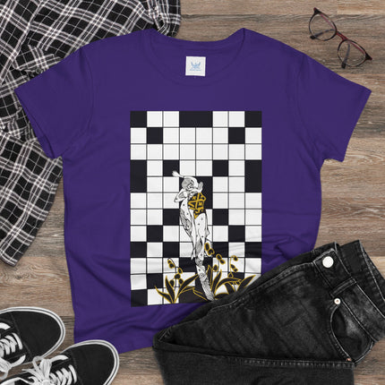 The Crossword Women's Midweight Cotton Tee