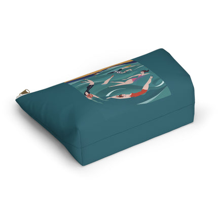 Summer Splash Cosmetic Bag – Carefree Beach Joy & Mid-Century Fun
