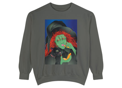 Mirror, Mirror A Witch's Touch Unisex Garment-Dyed Sweatshirt